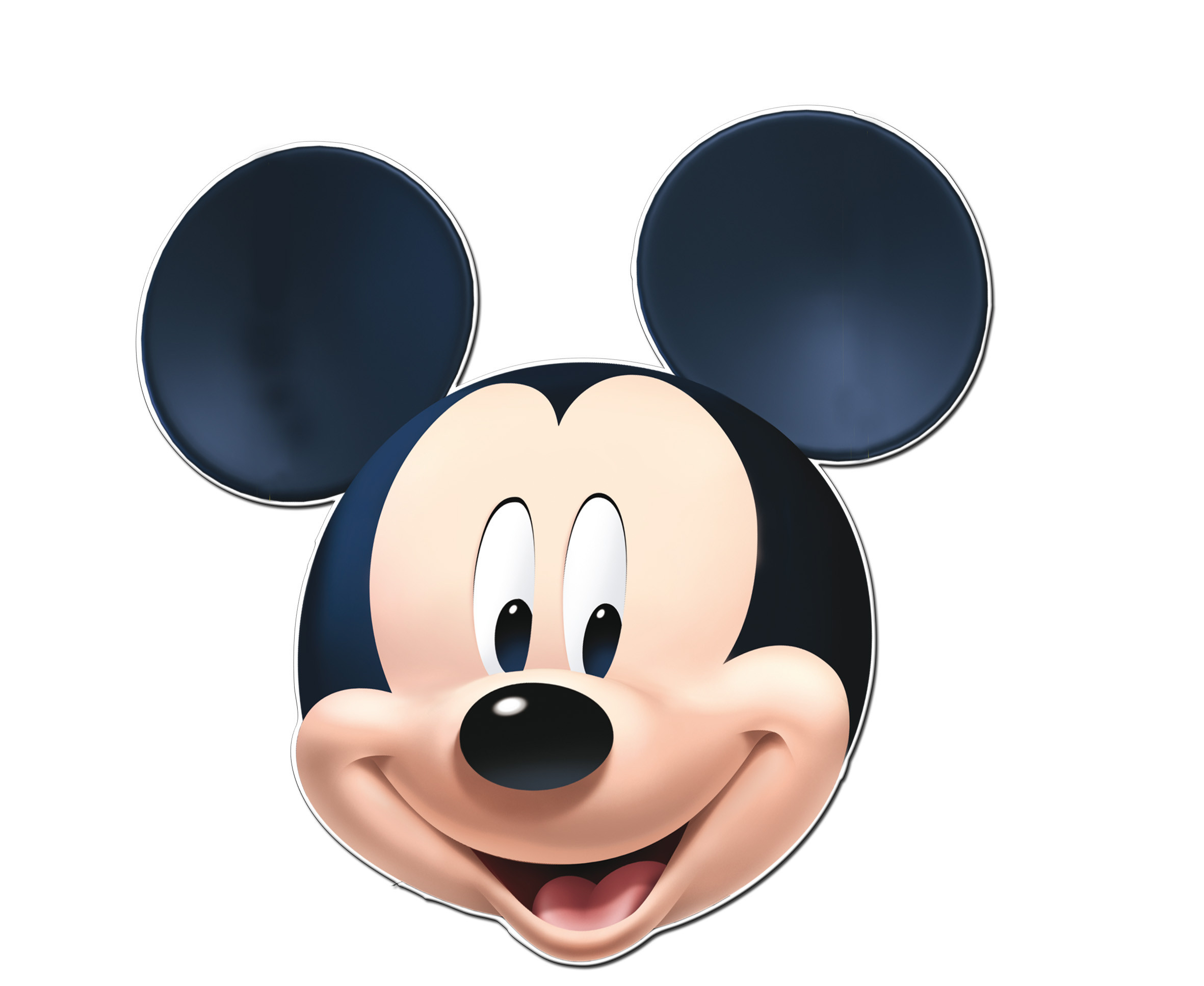 Silhouette en carton tête de Mickey