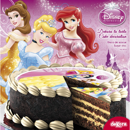 Disque A Gateau En Sucre Princesses Disney Pour Un Anniversaire Gourmand A Prix Discount