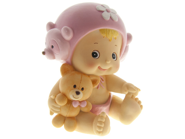 Tirelire Bebe Bonnet Fille