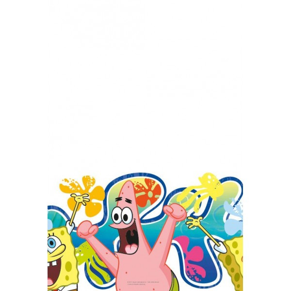 Nappe Bob L Eponge 1 X 180 Cm Anniversaire Bob L Eponge A Petits Prix