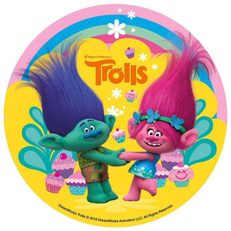 Disque A Gateau En Sucre Les Trolls Disque A Gateau En Sucre Les Trolls