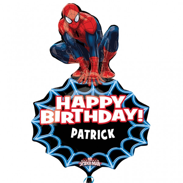 Ballon Helium Spiderman Joyeux Anniversaire Ballon Helium Spiderman Joyeux Anniversaire