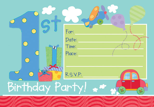 Arton D Invitation 1er Age Pour Anniversaire De Votre Enfant
