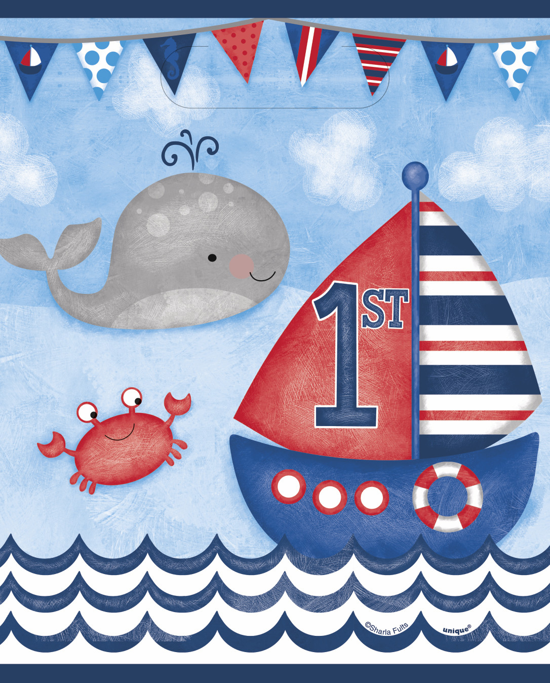 8 Sacs De Fete 1er Anniversaire Theme Mer 8 Sacs De Fete 1er Anniversaire Theme Mer