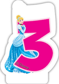 Bougie Anniversaire 3 Princesses Disney Bougie Anniversaire 3 Princesses Disney