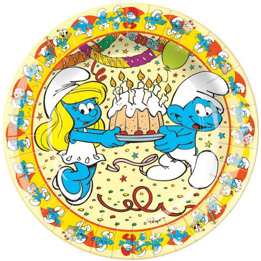 8 Assiettes En Carton Les Schtroumpfs 18 Cm 8 Assiettes En Carton Les Schtroumpfs 18 Cm