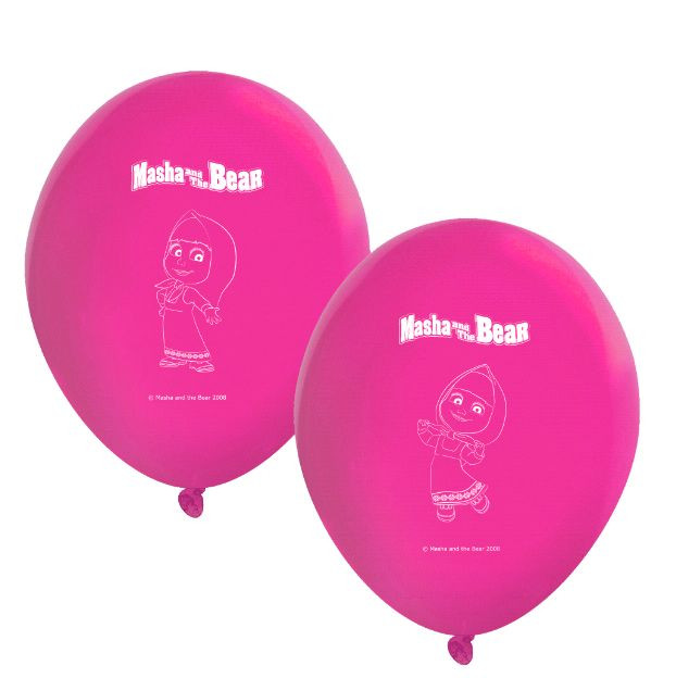 8 Ballons Anniversaire Masha Et Michka A Prix Discount