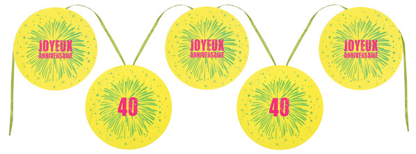 Banderole Joyeux Anniversaire Jaune 40 Ans Deco Anniversaire Collection Panneau Banderole Joyeux Anniversaire Jaune 40 Ans Deco Anniversaire Collection Panneau