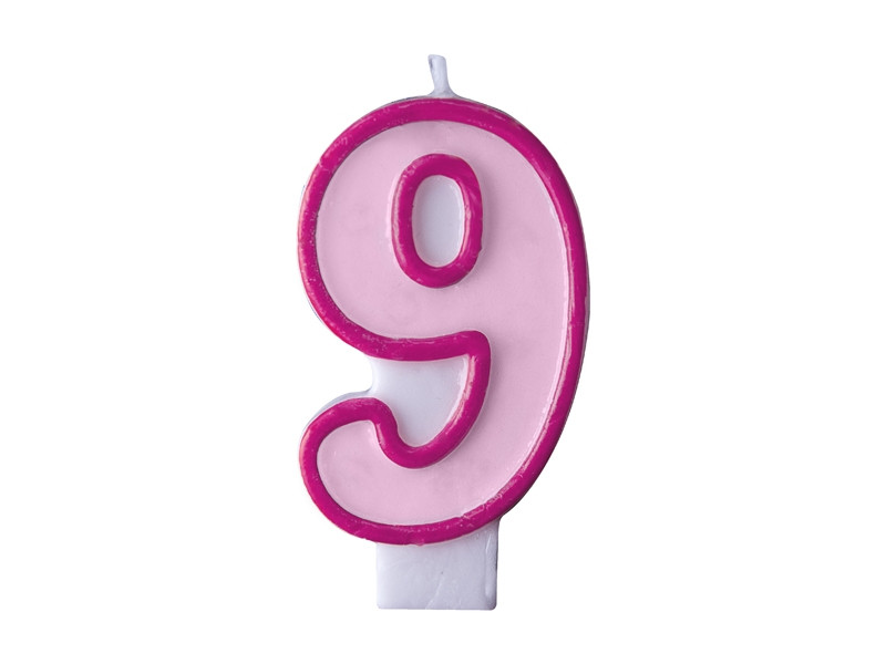 Bougie Clown Chiffre 9 en Bois Bougie Clown Chiffre 9 en Bois
