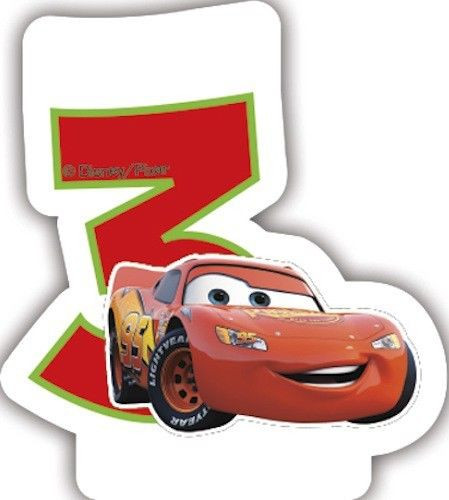 Bougie Cars 3 Ans Bougies Anniversaire A Prix Incroyable