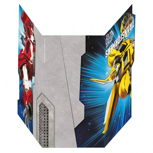 6 Cartes D Invitation Transformers Deco Au Top Des Prix Pour L Anniversaire De Votre Enfant