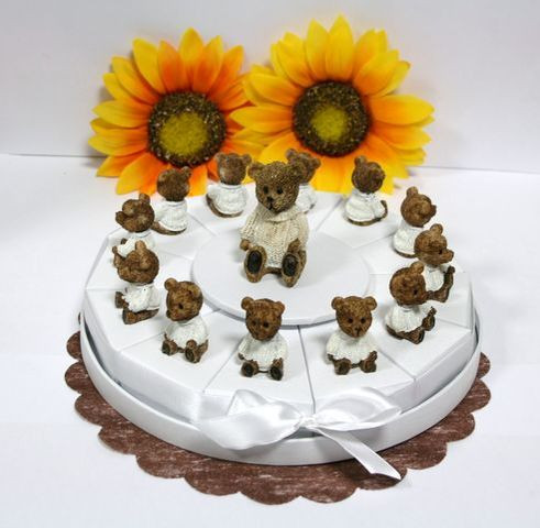 Gateau Bapteme Petit Ours Brun Deco Bapteme Dragees Bapteme