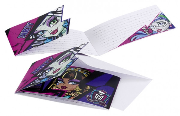 6 Cartes Invitation Anniversaire Monster High A Prix Discount 6 Cartes Invitation Anniversaire Monster High A Prix Discount