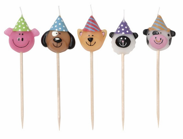 5 Bougies Anniversaire Theme Les Animaux De La Ferme Prix Choc