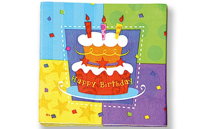 Serviettes Joyeux Anniversaire Serviettes Joyeux Anniversaire
