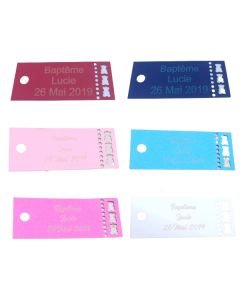 Étiquette personnalisée ourson ajouré