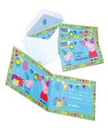 6 Cartons d'invitation Peppa Pig