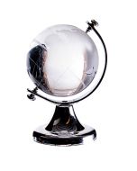 Globe terrestre argent