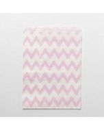 24 sachets papier chevrons – rose