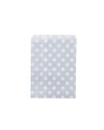 24 sachets papier ciel pois blancs