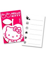 Cartons d'invitation Hello Kitty Apple x6