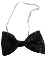 Noeud papillon sequins - Noir