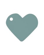 10 Etiquettes Dragées Coeur Gris