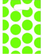 6 Sacs de fête à pois verts