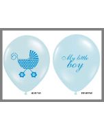 Lot de 6 Ballons bleus - "My little boy"