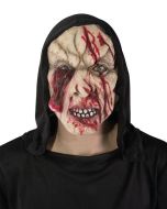 Masque adulte latex cagoule zombie œil pendant