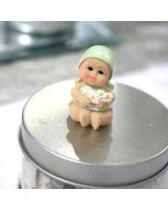 Figurine bébé marguerite - vert
