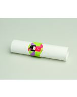 10 ronds de serviettes Kokeshi rouge