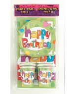 Kit Happy birthday vert - 8 personnes