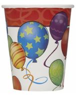 8 gobelets Birthday Balloons 27 cl