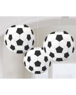 3 lampions ballons de foot