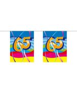 Guirlande à fanions 65 ans