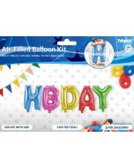 5 ballons hélium HBDAY"