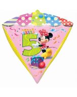Ballon hélium diamant Minnie - 5 ans