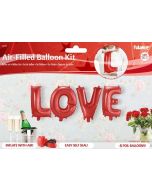 4 ballons hélium "LOVE"