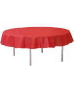 Nappe ronde unie rouge