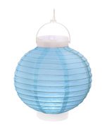 Lampion lumineux - bleu ciel