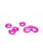 Galet transparent - fuschia