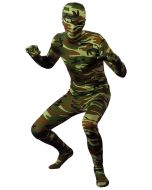 Seconde peau adulte - camouflage militaire