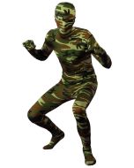 Seconde peau adulte - camouflage militaire