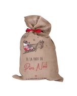 Sac cadeau noel Jute