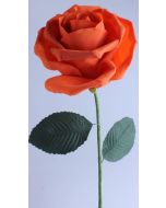Rose sur tige - orange
