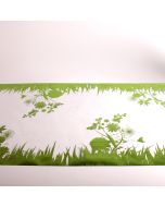 Chemin de table dessin jardin vert