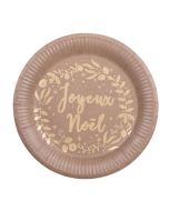 8 x assiettes noel kraft