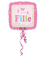 Ballon hélium Baby Shower fille 43 cm