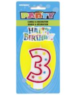 Décor "Happy Birthday" et bougie 3